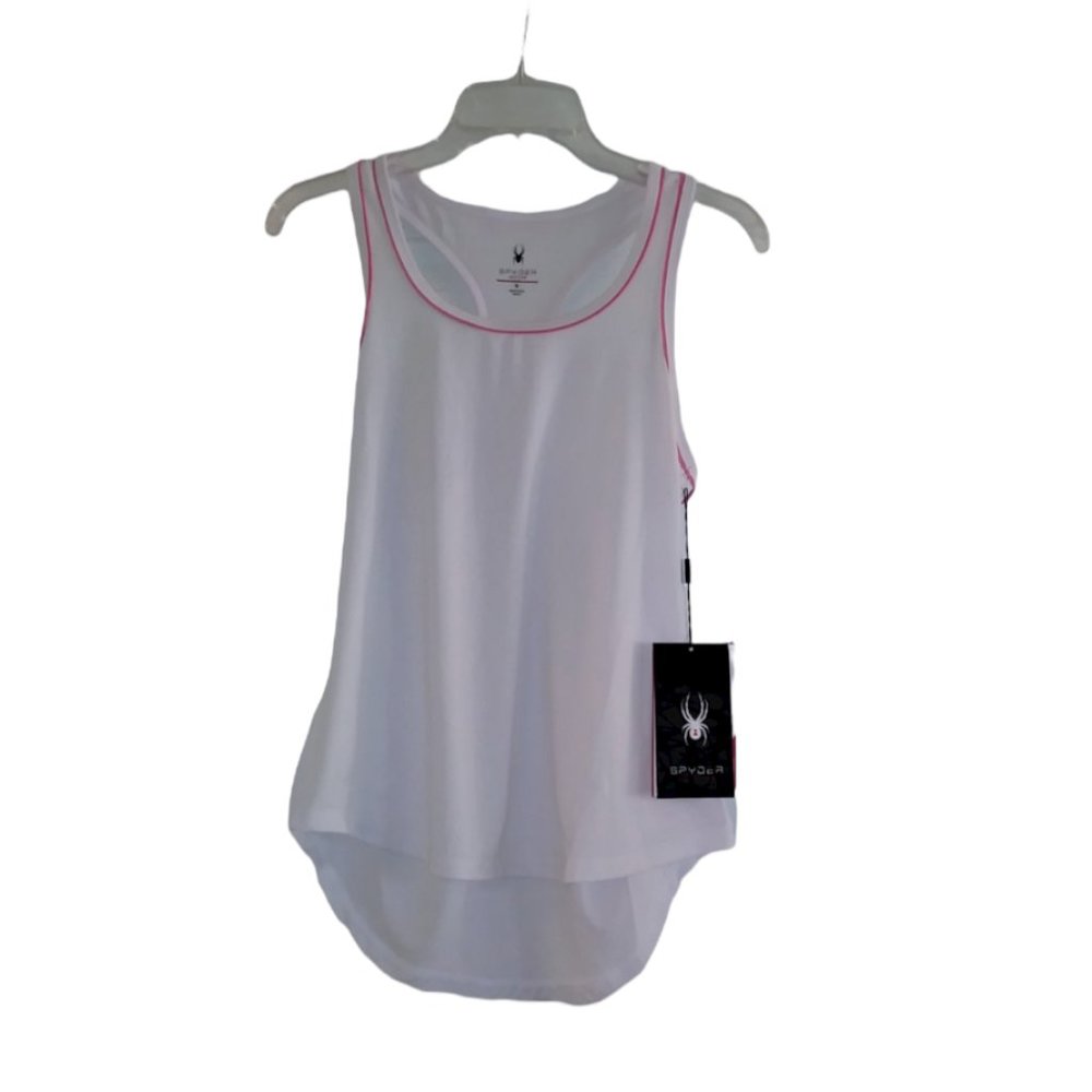 Women Tank top SPYDER Active Color White, Size M